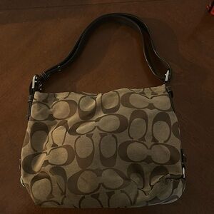 Brown Coach Shoulder Bag